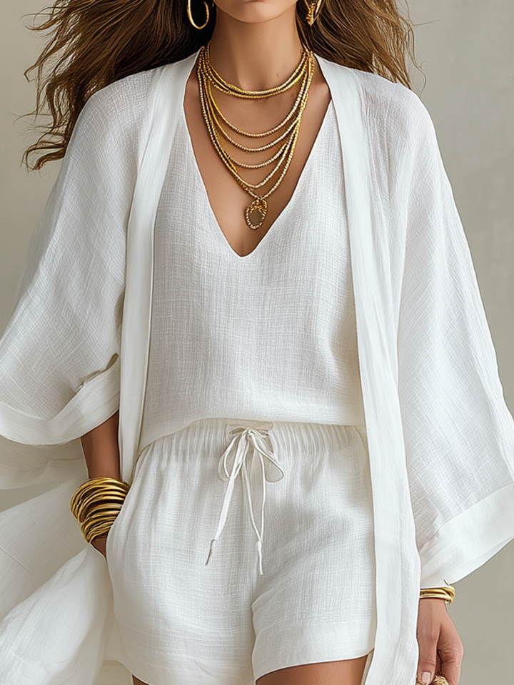 Noémie™ | Conjunto de Tres Piezas con Elegancia Relajada