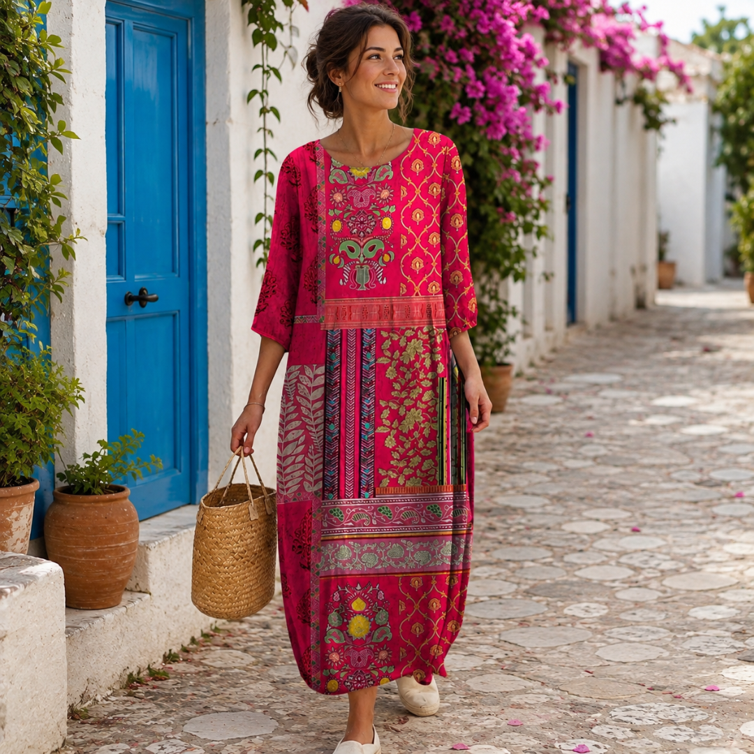 Camila™ | Vestido Largo de Elegancia Natural que Favorece tu Silueta