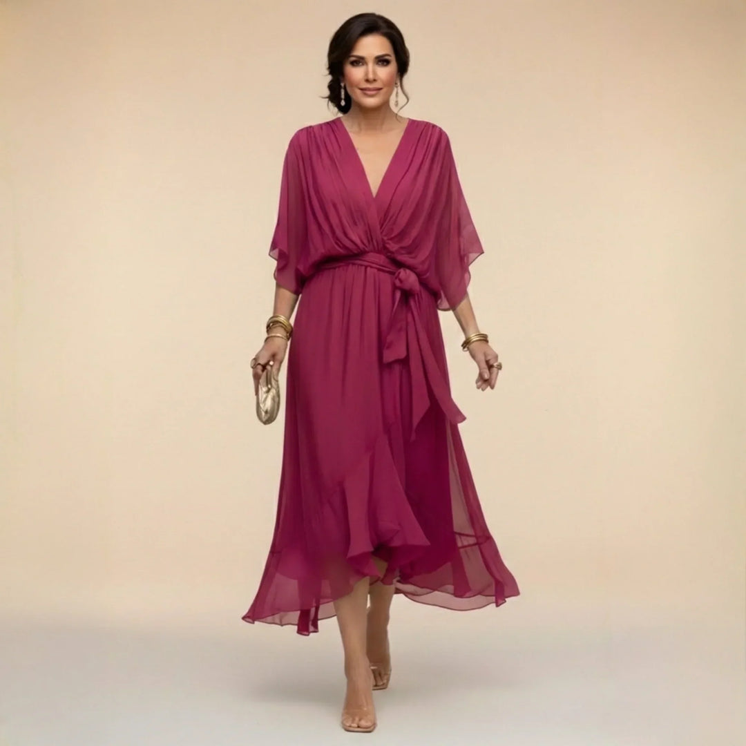 Monica™ | Vestido De Chiffon