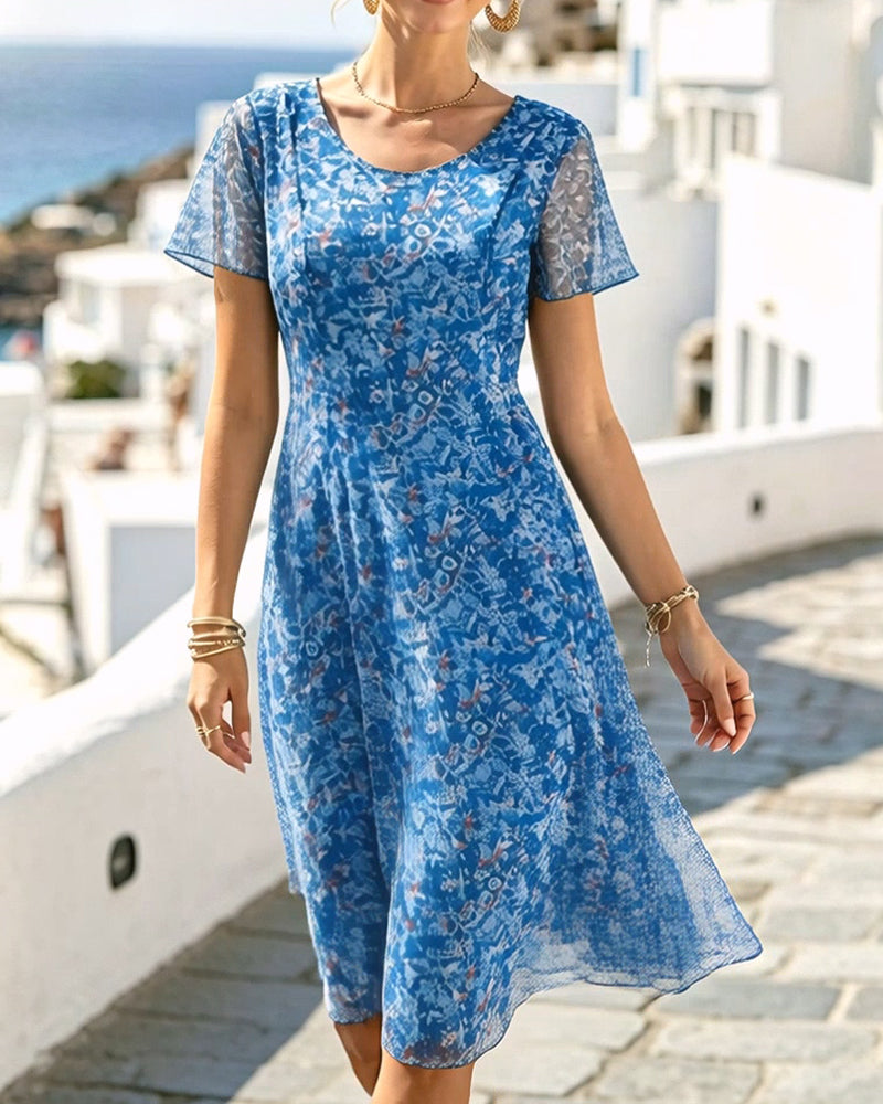 Ana | Vestido midi floral suelto y ligero