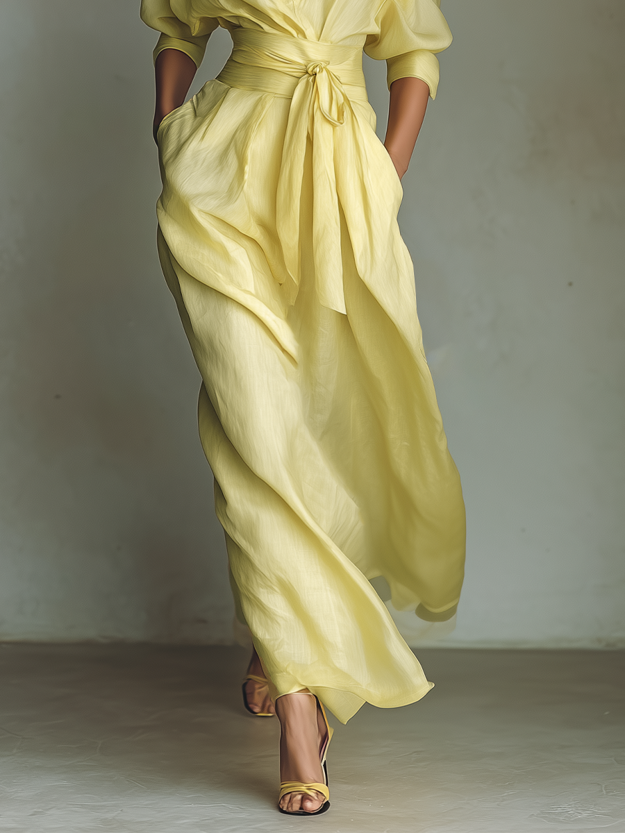 Camila™ | Vestido Camisero Maxi