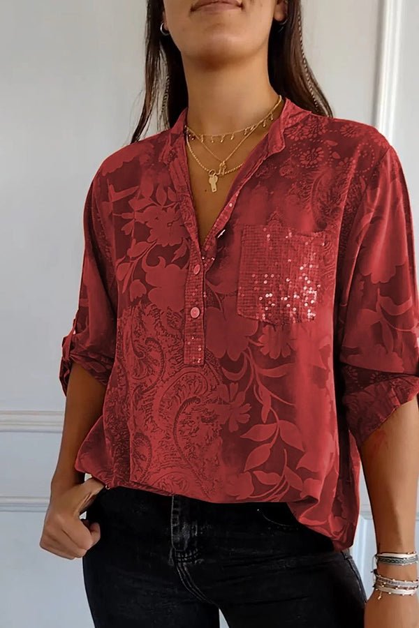 Pauline | Top Elegante de Lentejuelas