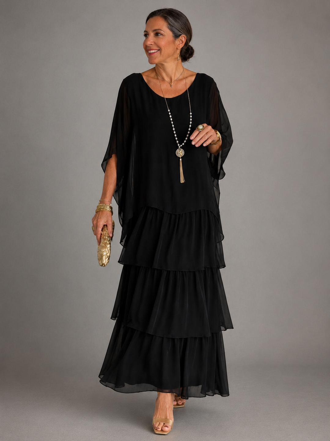 Aurélie™ | Vestido Largo Elegante de Caída Fluida