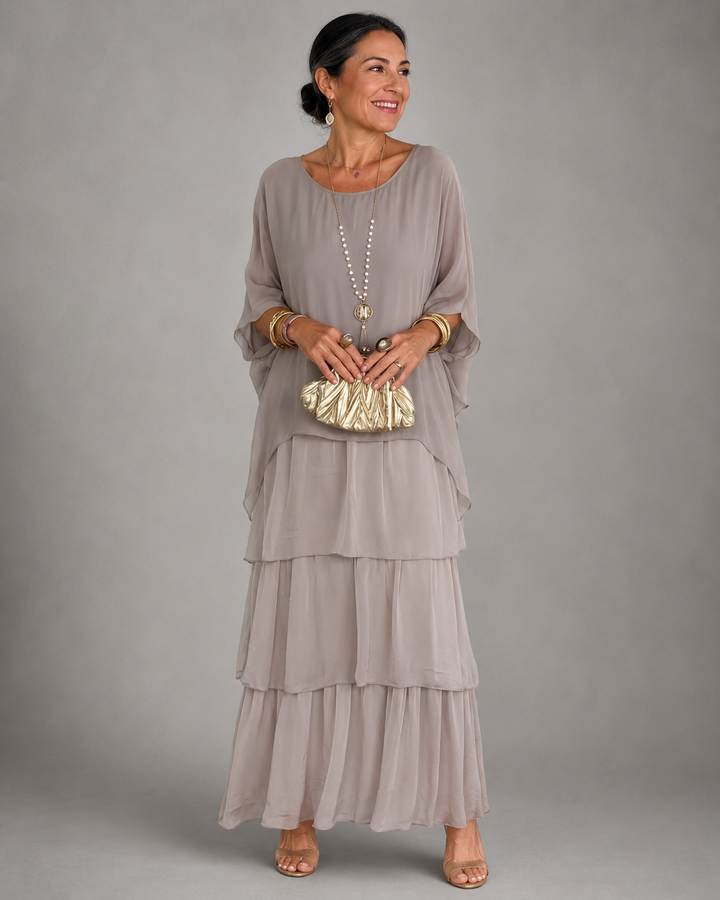 Aurélie™ | Vestido Largo Elegante de Caída Fluida
