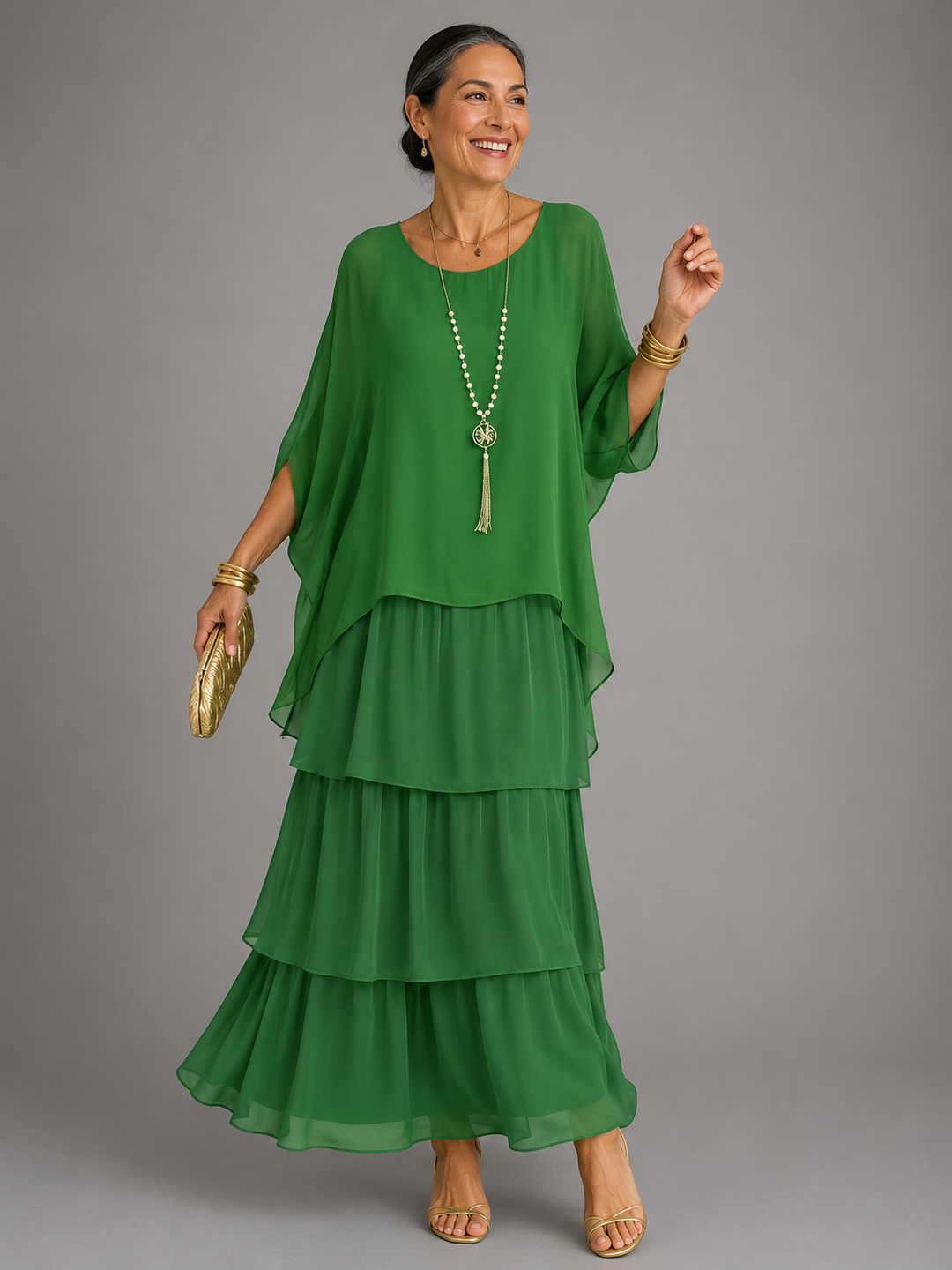 Aurélie™ | Vestido Largo Elegante de Caída Fluida