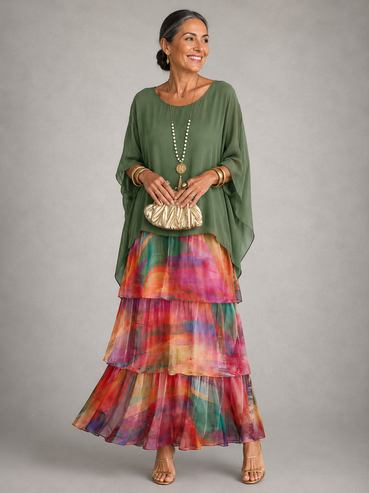 Aurélie™ | Vestido Largo Elegante de Caída Fluida
