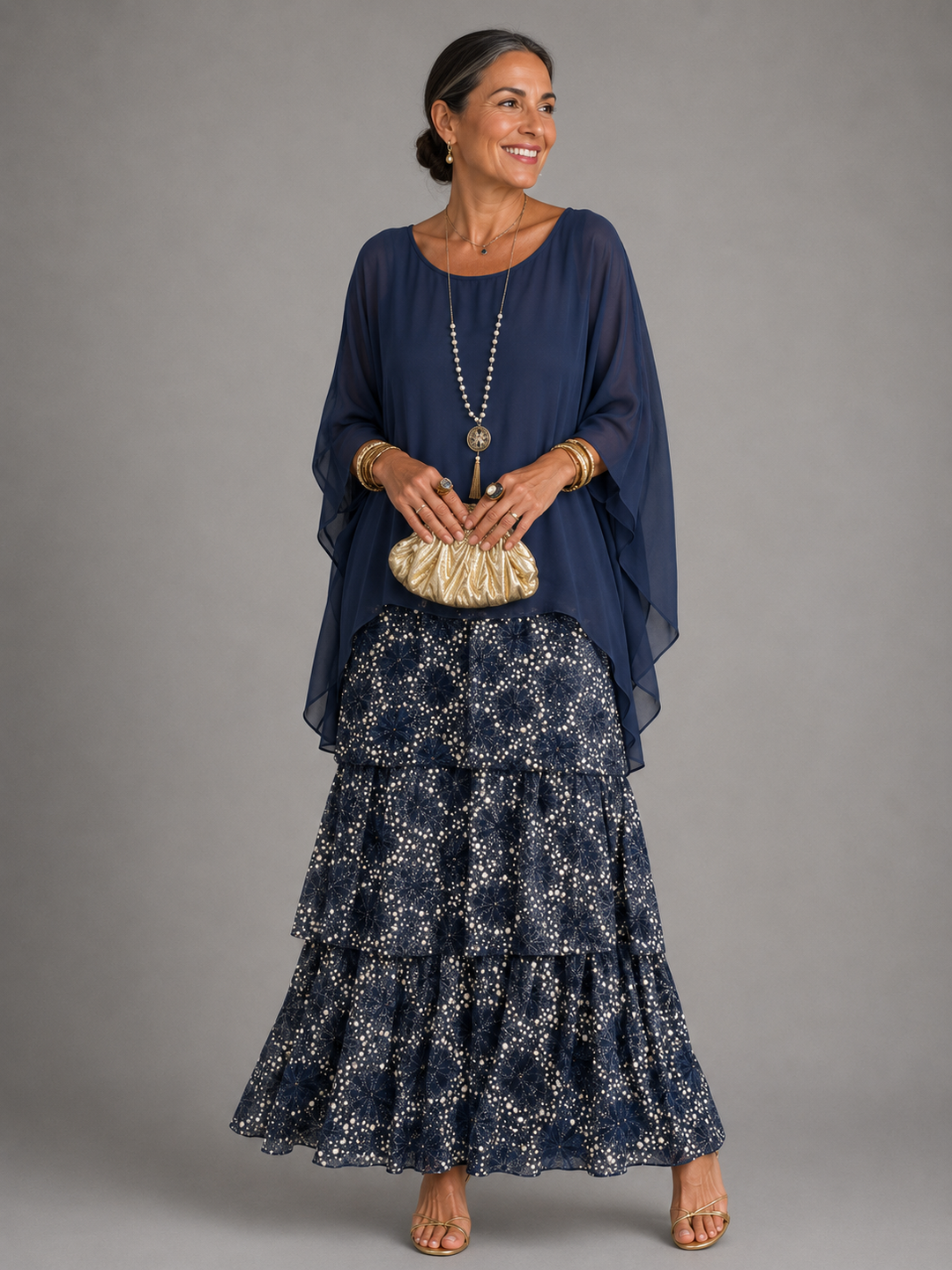 Aurélie™ | Vestido Largo Elegante de Caída Fluida