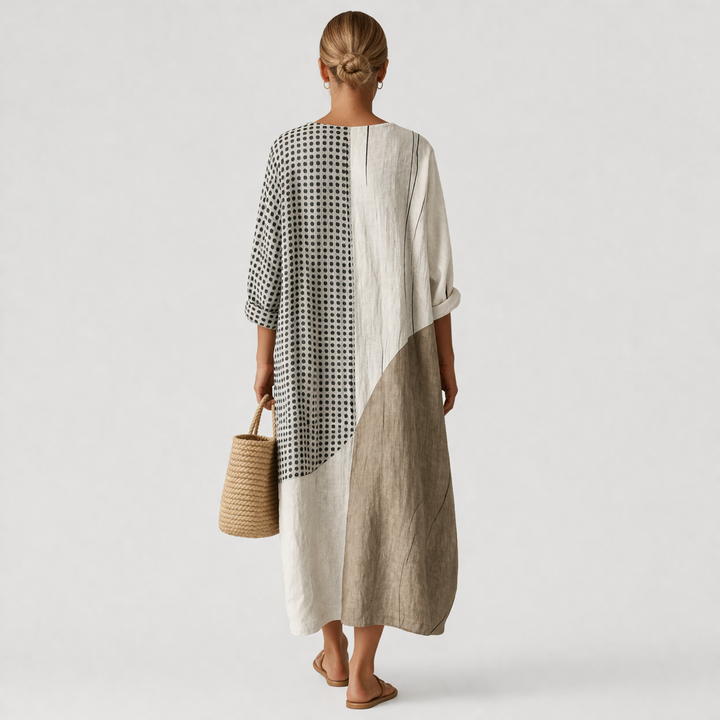 Emma™ | Vestido de Rayas Elegante