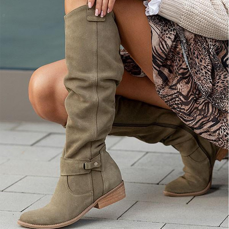 Lina | Botas de ante cómodas y cálidas para mujeres