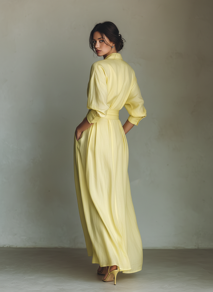 Camila™ | Vestido Camisero Maxi
