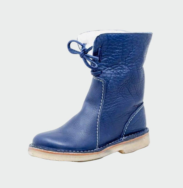 Alba | Botines De Cuero Impermeables Con Forro De Lana
