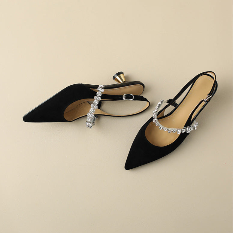 Zapatos de Tacón Bajo Elegantes Crysel