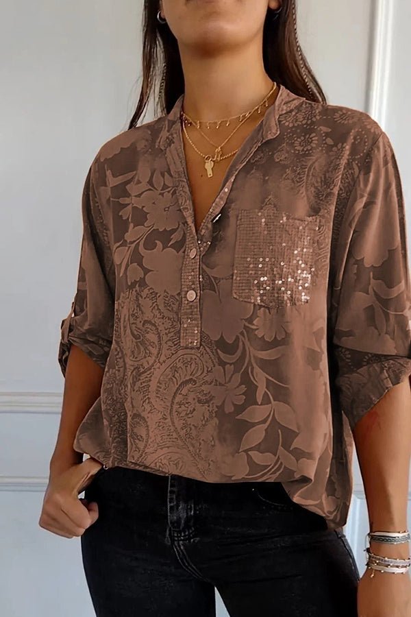 Pauline | Top Elegante de Lentejuelas