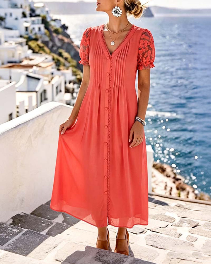 Sara | Vestido midi floral suelto y ligero