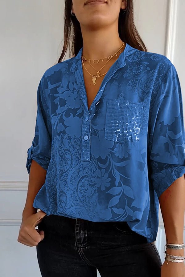Pauline | Top Elegante de Lentejuelas