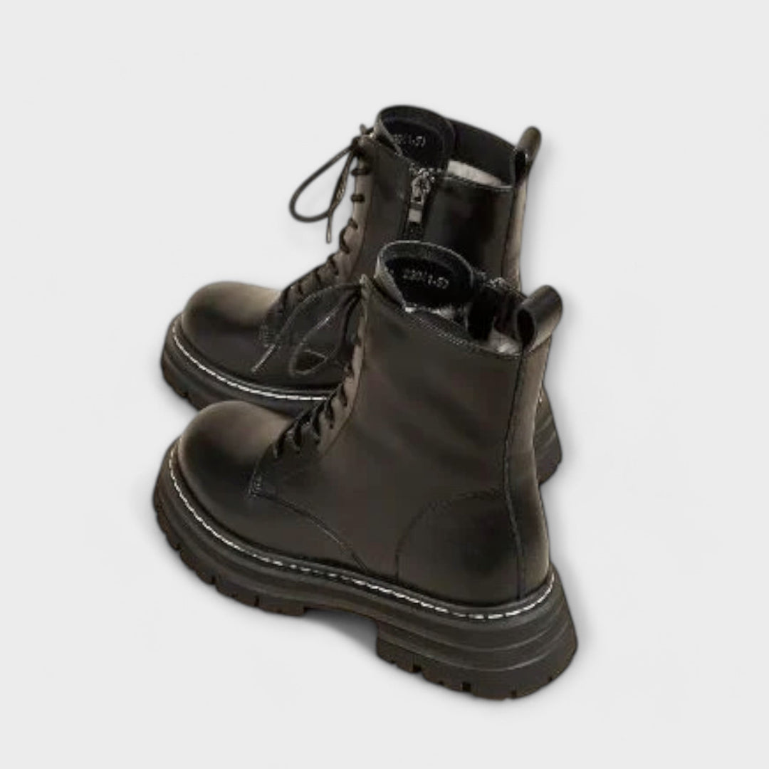 Lourdes | Botas de Cuero Cálidas Modernas y Duraderas