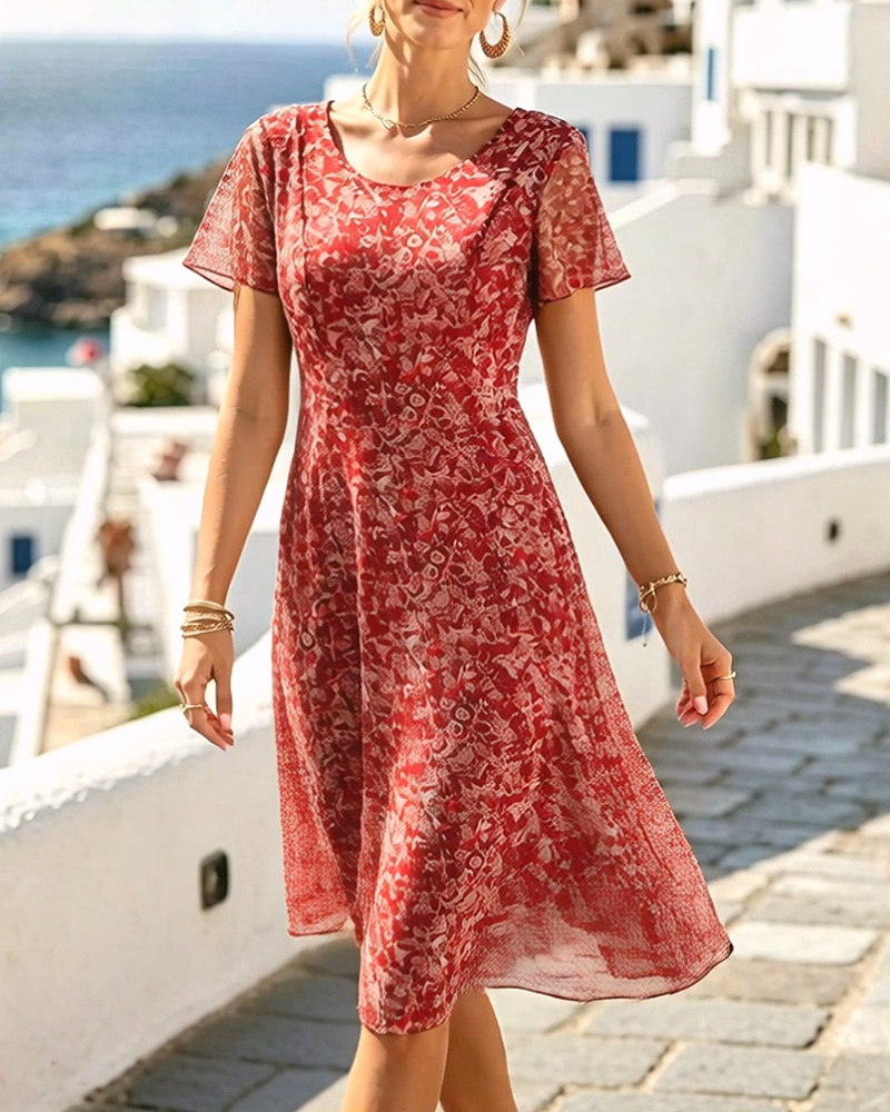 Ana | Vestido midi floral suelto y ligero