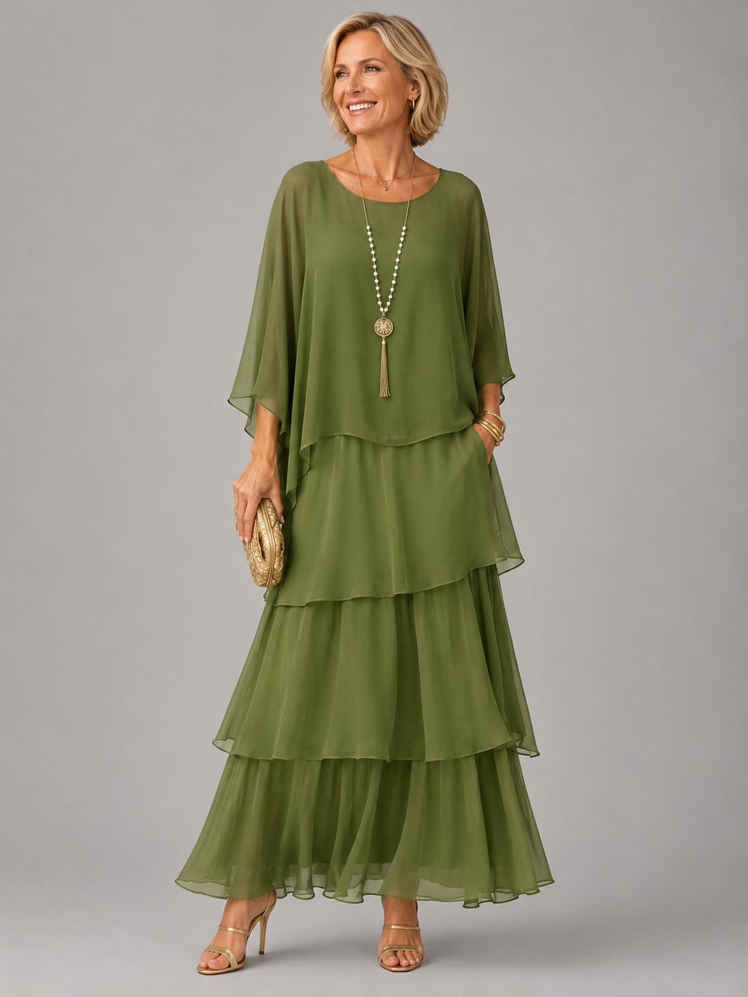 Aurélie™ | Vestido Largo Elegante de Caída Fluida