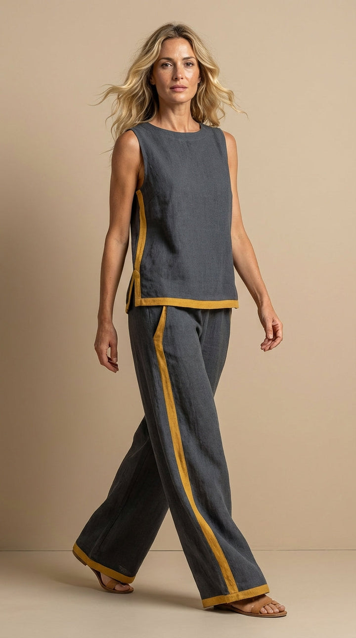 Paula™ | Conjunto De Lino y Algodón