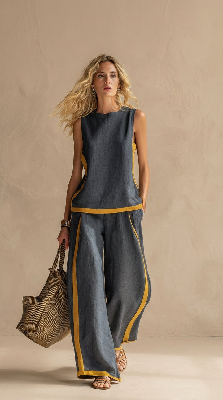 Paula™ | Conjunto De Lino y Algodón