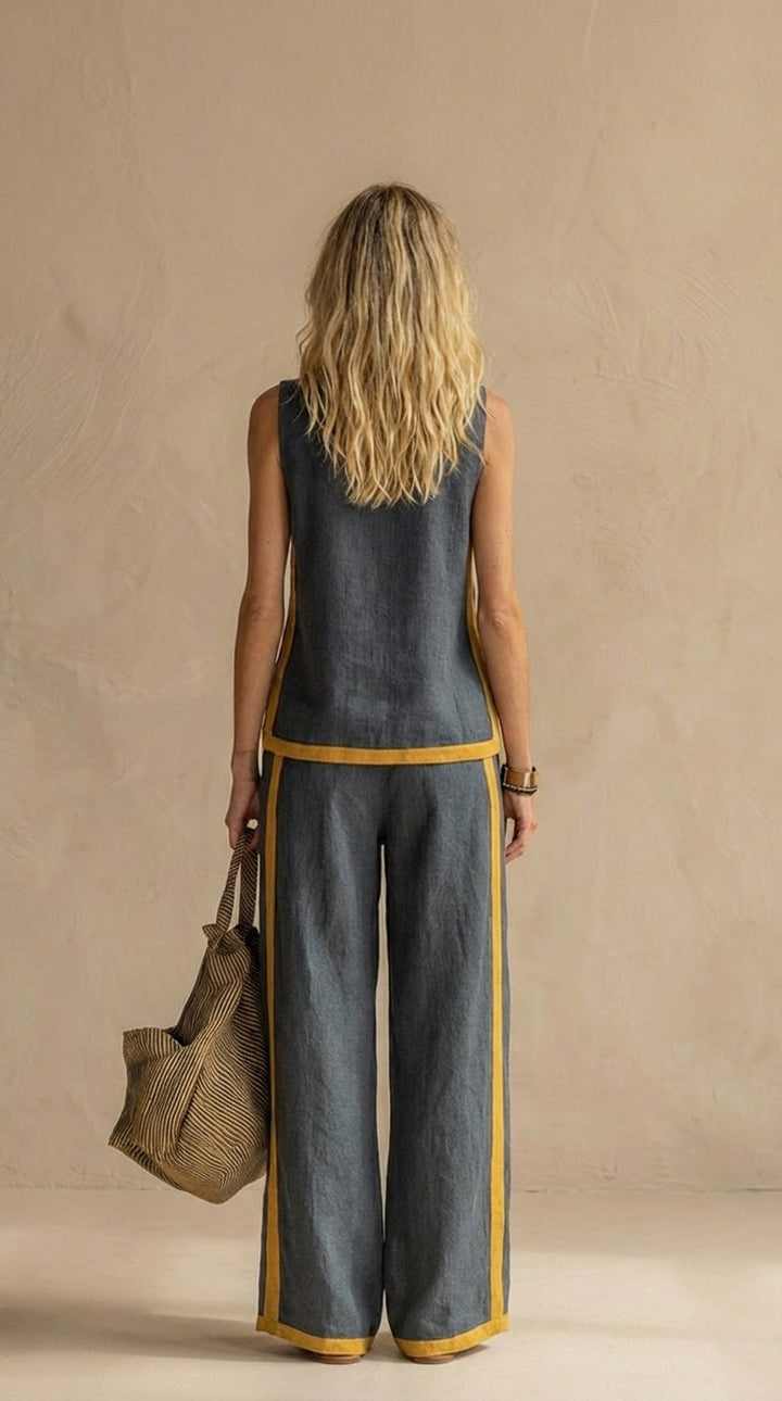 Paula™ | Conjunto De Lino y Algodón