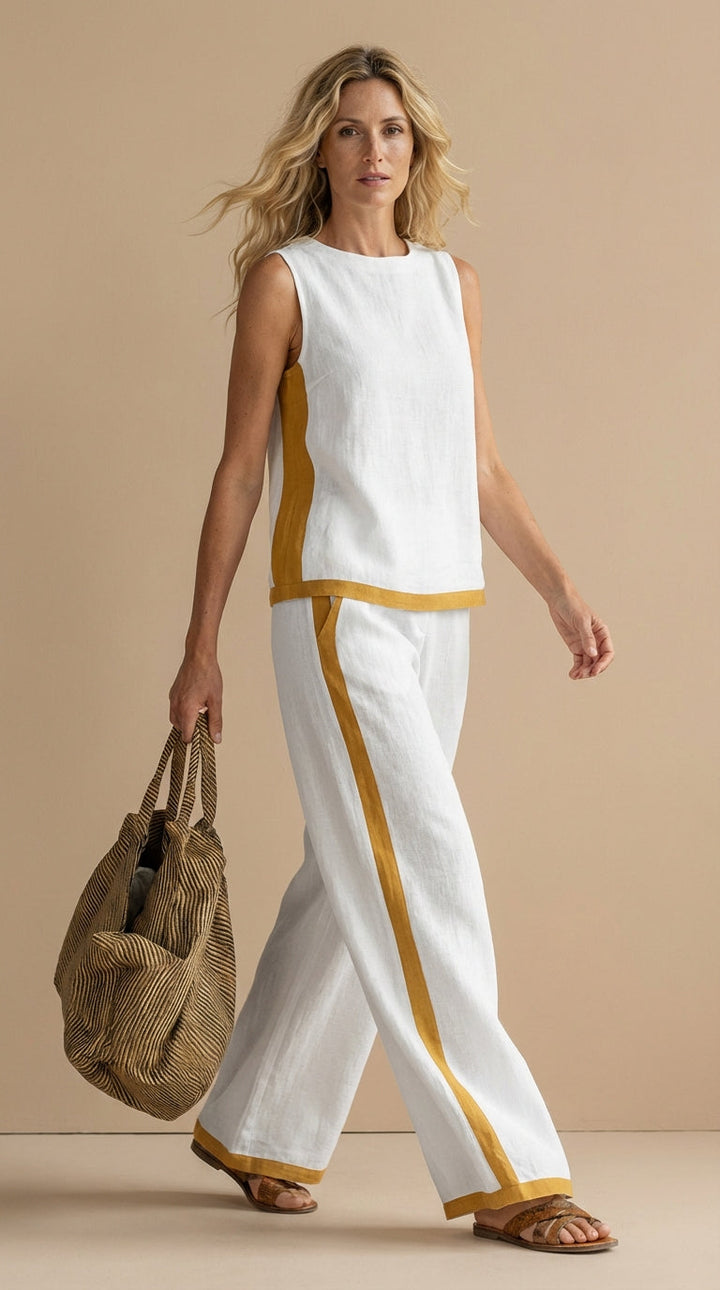 Paula™ | Conjunto De Lino y Algodón