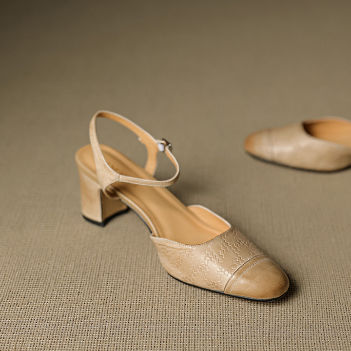Tacones de Cuero Auténtico Valery